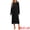 Black, variant on DARING DIVA Women's Long Sleeve Long Soft Button Down Nightshirt XS Blue