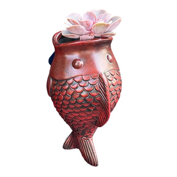 Sinyiin Space Saving Hanging Planter Easy Installation Resin Flowerpot Plant House Office Decoration Planter Ornament