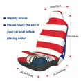 thumbnail image 3 of Fuzoiu American Astronaut Runs Forward Print Elastic Car Seat Covers, Seat Cover Protector,Universal Fit Interior Covers for Most Cars,Washable Seat Cover Non Slip for SUV,Sedan,Van, 3 of 5