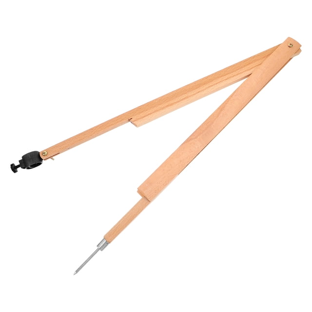 KAKOWELY drafting tools Precision Drawing Compass for Math Geometry Teaching Tool Whiteboard Clip and Chalk Holder for Classroom Demonstrations and Student Use Beige
