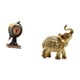 thumbnail image 5 of Reloj De Mesa Coleccionable Con Forma De Globo Terráqueo Con Forma De Elefante Moderno, Escultura De Resina, Adorno De Mesa Para Estantería, Oficina, Dormitorio, Escritorio, Decoración Del, 5 of 8