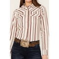 thumbnail image 3 of Shyanne Women's Rocksprings Striped Long Sleeve Snap Western Shirt - SRSP24W35-BKRD XX-  US, 3 of 4