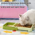Pet Slow Feeder Bowl 2-in-1 Dog Slow Feeder with Non-Slip Base Pull-Out ...