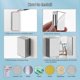 thumbnail image 4 of KAIYANG 4 piezas de imanes adhesivos magnéticos para puertas de armarios de cocina, para cerrar puertas de armarios y armarios fuertes, 4 of 5