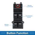 thumbnail image 3 of Interruptor de ventana eléctrica Unique Bargains No.35750STXA01ZA Interruptor de control de ventana para Acura MDX 2007-2013 Negro, 3 of 7