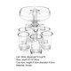 thumbnail image 1 of 1 Juego de dispensador de bebidas, acrílico inastillable de grado alimenticio, dispensador de vino de 6 chupitos con vasos de llenado Liq ZefeiWu 1327533452533, 1 of 1