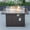 Dark Brown, variant on Mace Wicker Patio Modern Propane Fire Pit Table, Light Brown