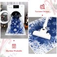thumbnail image 5 of FairOnly 2' x 8' Christmas Printed Runner Rug Xmas Snowflake Decorative Rug Non Slip Rug Washable Rug for Kitchen Bathroom Bedroom, Blue, 5 of 7