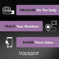 thumbnail image 3 of Trackstar Wide-Platform Black Digital Weight Scale 550 lb Weight Capacity Trackstar Monitoring App Bluetooth iOS & Android Compatible Measure, Track, and Share Results, 3 of 12