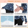 thumbnail image 4 of FORMRS Womens Long Sleeve Shirts UPF 50+ Sun Protection Quick Dry Fishing Hiking Tops, Size S-2XL, Watercolor Shark Pattern, 4 of 8