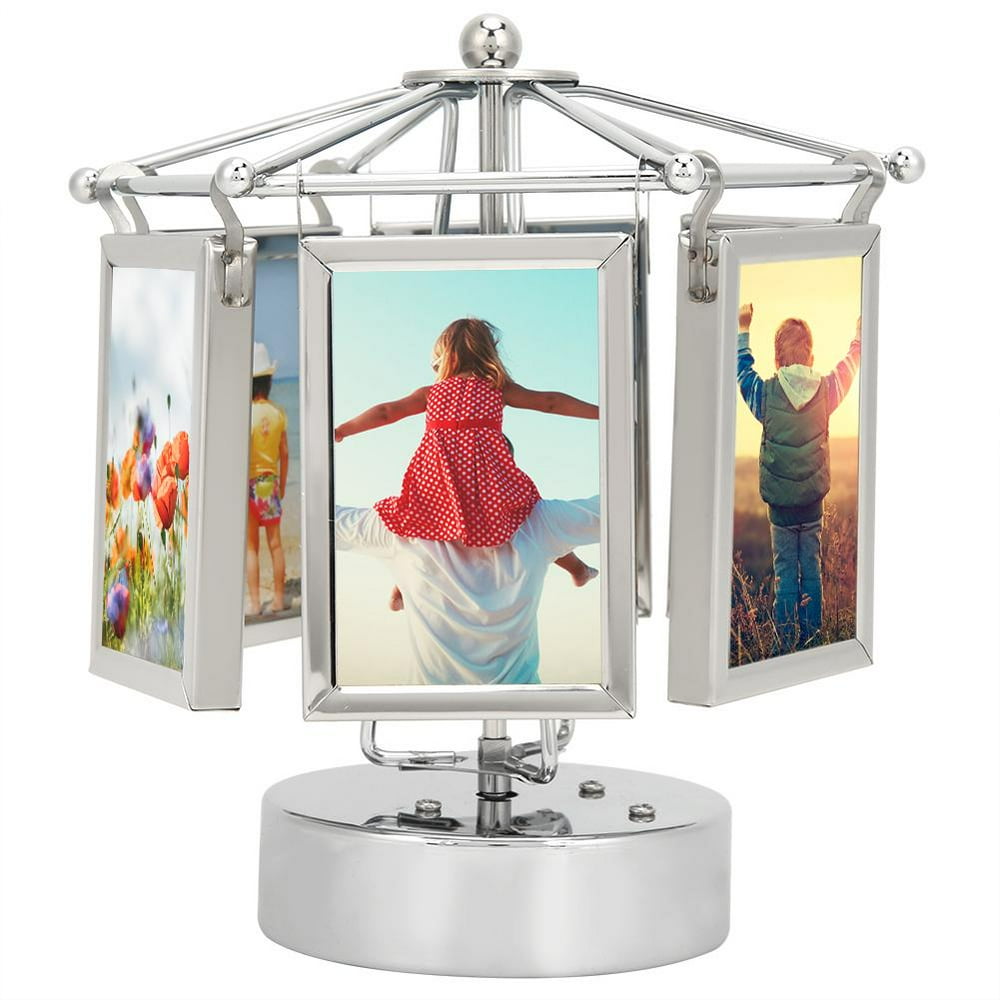 LYUMO Rotating Photo Frame Elegant Rotating Music Photo Frame Unique