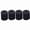 Black 18mm, variant on Suodoka 4pcs Silicone Solid Spacer Hot Bed Leveling Silica Column 16mm High Temperature Resistant Compatible with Ender-3/Ender-5/CR-X/CR-10/CR-10S 3D Printer