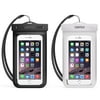 Universal Waterproof Case, CHOETECH 2 Pack Clear Transparent Cellphone Waterproof, Dustproof Dry Bag With Neck Strap for iphone 7, 7 Plus, 6S, 6S Plus, and All Devices Up to 6 Inches