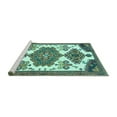 thumbnail image 2 of Ahgly Company Machine Washable Indoor Rectangle Persian Turquoise Blue Traditional Area Rugs, 5' x 8', 2 of 4