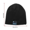 thumbnail image 5 of Bluetooth 5.0 Beanie Wireless Music Listening Handsfree Headphone Hat Winter Warm Knitted Cap, Black, 5 of 10