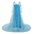 thumbnail image 1 of 2022 nuevo vestido de Elsa, vestido de verano para niñas, disfraz de princesa, Vestidos para niños, Carnaval, cumpleaños, fiesta elegante, Vestidos, ropa 4T Gao Jinjia LED, 1 of 2