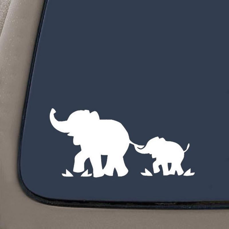 Baby Elephant Adhesive Vinyl Decal Sticker Car Truck Window Bumper Laptop 6" 