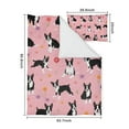 thumbnail image 5 of Boston Terrier Dogs and Flowers Duvet Cover and Pillowcase Set for Single Bedding, Bedroom Accessories for Kids Teens, 5 of 5