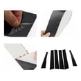 thumbnail image 4 of Compatible with 2014-2022 Jeep Cherokee 6-piece black pillar kit door trim piano cover, 4 of 5