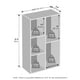 thumbnail image 2 of Organizador de almacenamiento para ropa y armario Furinno Reed, 5 cubos, 2 of 8