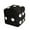 Black, variant on Soft Dice Plush Toy for Kids – Stuffed Animal and Cuddly Comfort Companion for All Ages – Unique Decorative Pillow for Bedroom Living Room – 9.8 Inches