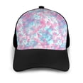 thumbnail image 3 of Naloa Tie Dye Adult adjustable Print Baseball Hat, Patchwork curved brim baseball capfor Men and Women, One Size, 3 of 5
