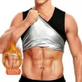 thumbnail image 6 of CxhicLuv Men's Sweating Elastic Shapewear Tank Top, Heat-Trapping Workout Sauna Vest, Compression Slimming Fitness Shirt, Polymer Fabric Sweat Enhancer for Weight Loss Training and Daily Exercise, 6 of 9
