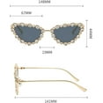 thumbnail image 5 of Full Crystal Shiny Cat Eye Sunglasses For Women Vintage Fashion Luxury Rhinestone Sun Glasses Female Elegant Shades, 5 of 7