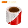 thumbnail image 2 of Uxcell 2 Rolls Reflective Tape, Waterproof Adhesive High Visibility Caution Warning Safety Tape Reflector for Trucks Trailers White Red, 2 of 6