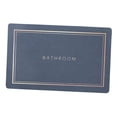 thumbnail image 4 of Alfombra de baño Soledad Alfombra de puerta de entrada con respaldo de goma absorbente secado rápido Azul medio, 4 of 10