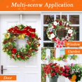 thumbnail image 4 of chalian 12 in Wreath Hangers - Clear Over The Door Hooks, 2 Pack Non-Scratch Hooks for Easter, Christmas, Halloween & Fall Wreath Decorations, Welcome Sign for Front Door, 4 of 9