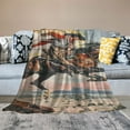 thumbnail image 2 of BCIIG Bucking Bronco Horse Warm Lightweight Blanket Soft Fleece Blankets for All Seasons - Exquisite Gifts for Bed, Living Rooms, and Sofa Decor 60x80in, 2 of 6