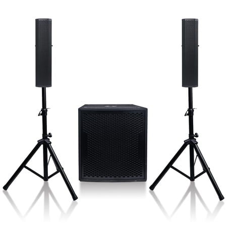 Sound Town Subwoofer and Column Speaker Line Array System  with Two 500W Passive Column Speakers and One 15” 1600W Powered Subwoofer price history on PriceWatchPro