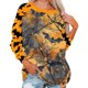 thumbnail image 2 of Sudadera con capucha y sombrero de bruja y calabaza de Halloween para mujer: jersey informal de manga larga para otoño, 2 of 6