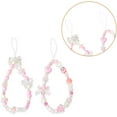 thumbnail image 3 of Y2k Phone Charm for Case Pink Beaded Keychain for Women Car Keys Butterfly Accessories for Purse Bag Charms for Backpacks Aesthetic Keychains for Her Cute Bow Cell Phone Decorations for Case 2Pcs, 3 of 7