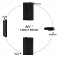 thumbnail image 4 of Montana West Wallets for Women Trifold Large Card Organizer Zipper Coin Purse, Black, 4 of 7