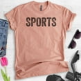 thumbnail image 2 of Sports T-shirt, Unisex Women's Men's Shirt, Baseball Shirt, Football Shirt, Softball Shirt, Heather Sunset, 3X-Large, 2 of 6