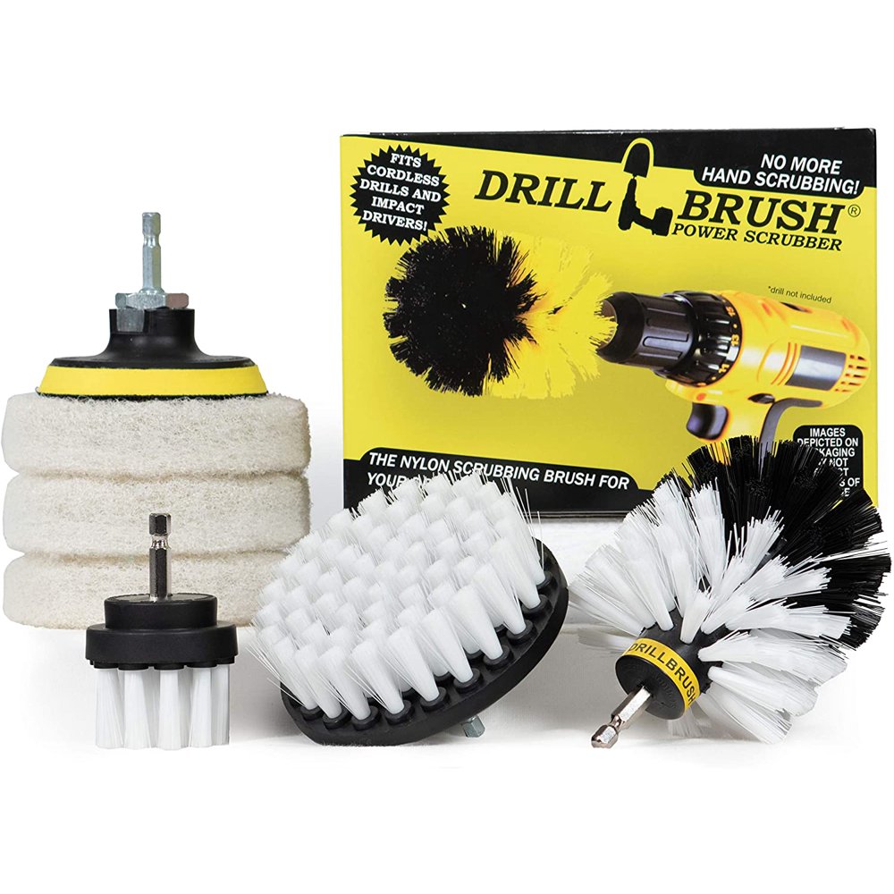 Drillbrush Rotary Drill Brush Cordless Scrubber Auto Brush Cleaning