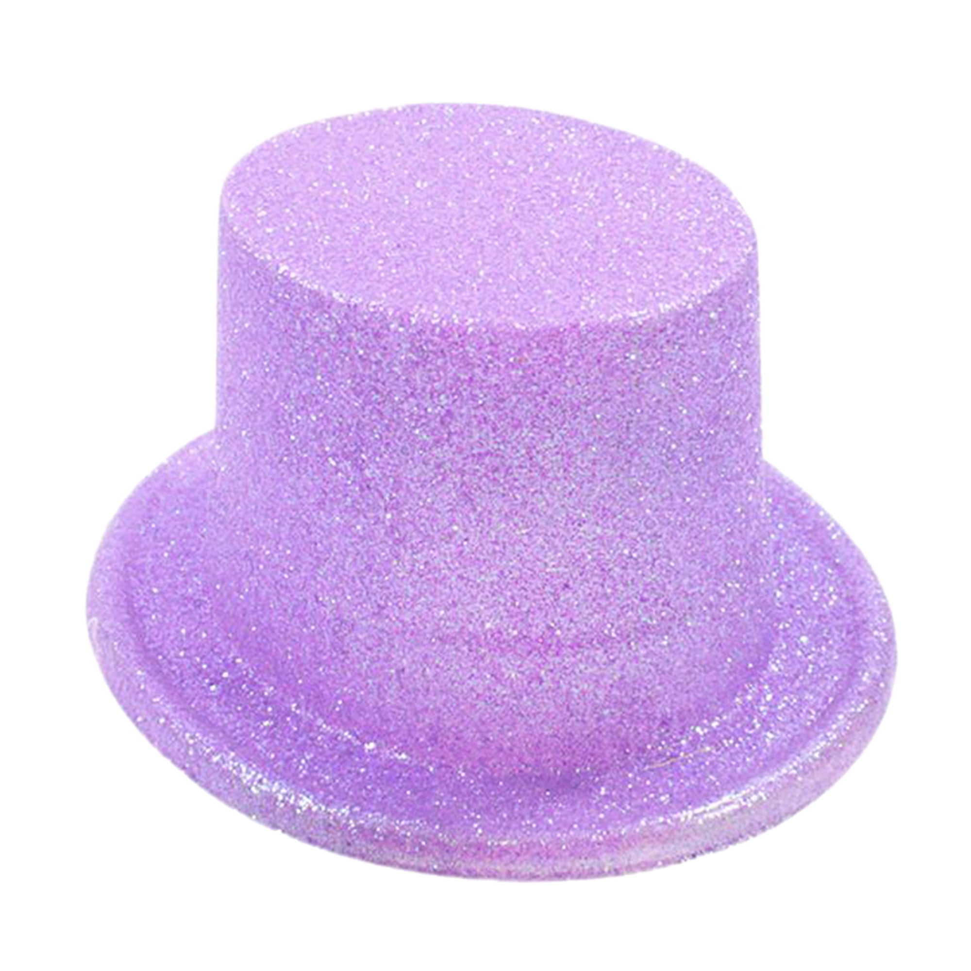 Fancy Top Hats for Adults, Glitter Tuxedo Party Hats Magician Bucket