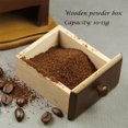 thumbnail image 6 of Retro Manual Coffee Grinder with Wooden Base, Adjustable Coarseness & Removable Brush for Espresso, Cold Brew, 6 of 7