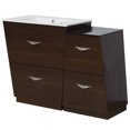 thumbnail image 1 of American Imaginations 49.5-in. W Vanity Set Wenge AI-1280, 1 of 1