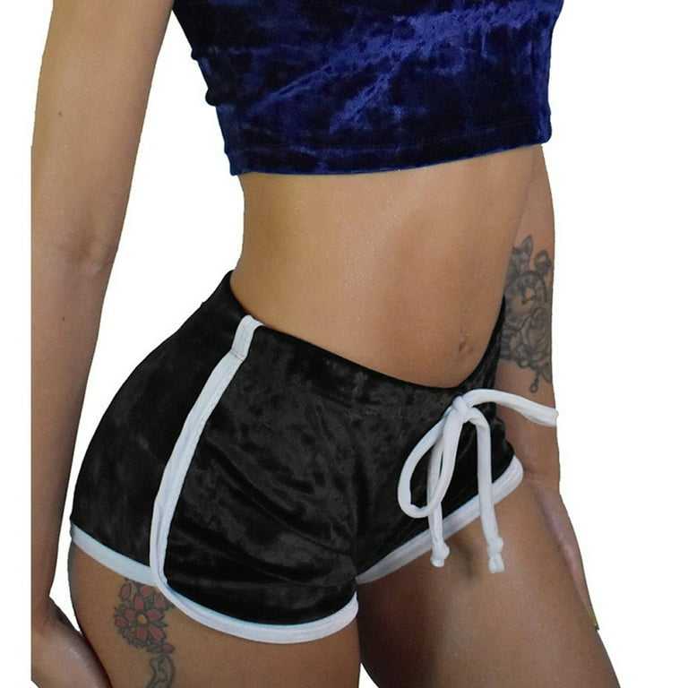 Tight velvet best sale shorts
