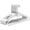 White, variant on DEILSY White Plastic Hangers for Clothes with Hook for Scarves and Belts - Pack of 10 White Hangers