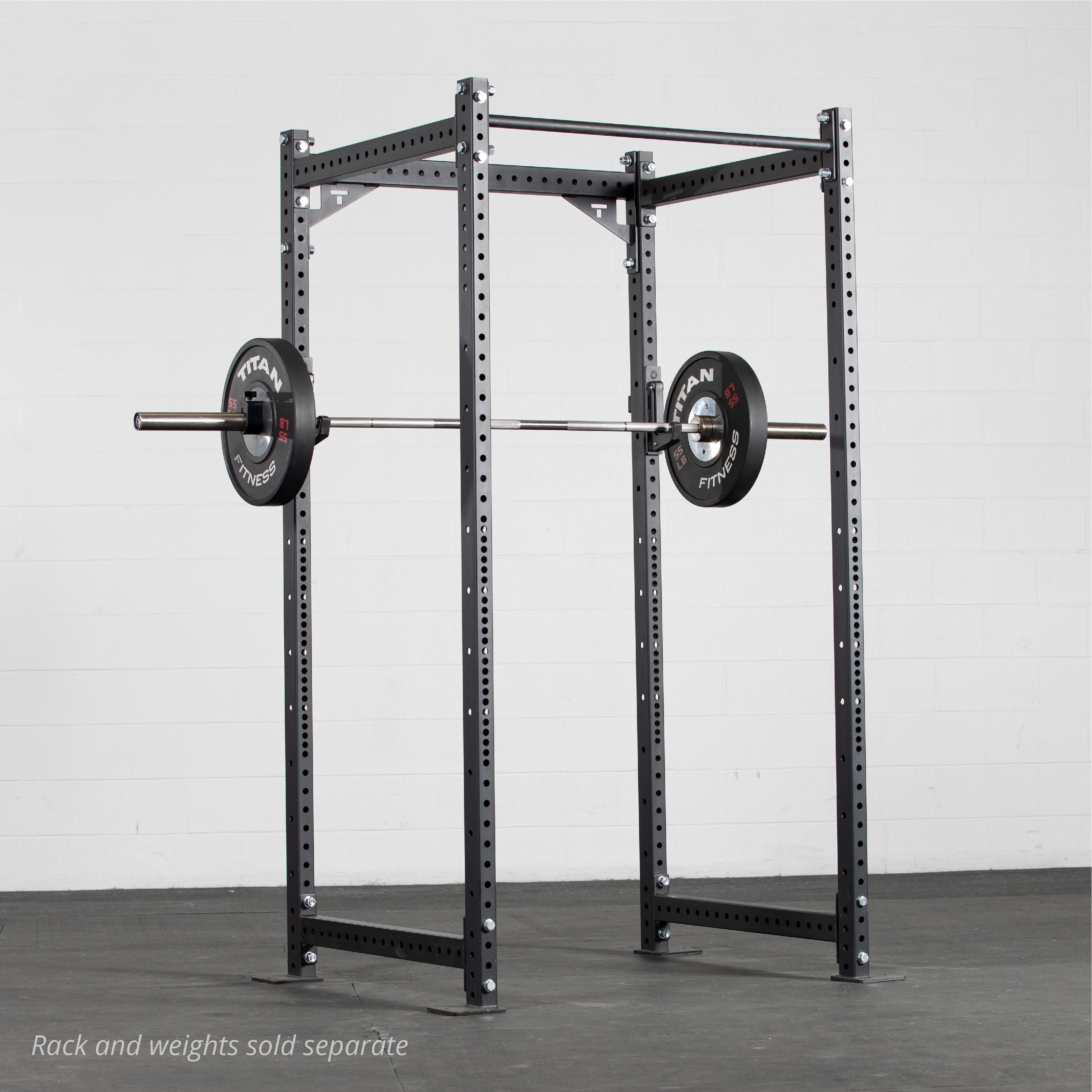 Titan Fitness T-3 Series Sandwich J-Hooks, UHMW Plastic, J-Hook Style Rack Mounted, 1,800 LB Capacity, Fits 3” x 3” Tubular Steel
