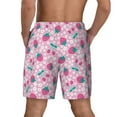 thumbnail image 4 of Fotbe Cherry Strawberry Men’s Swim Trunks Quick Dry Swim Shorts Board Shorts with Mesh Lining-Medium, 4 of 9