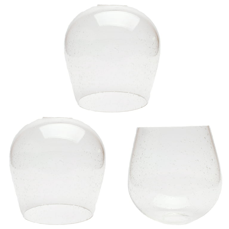 Seeded Bubble Glass Lamp Shade, LEDupdates 3 Pack Clear Globe Seeded Bubble Finish Light Fixture Glass - Walmart.com