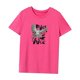 thumbnail image 3 of Camiseta para mujer, ropa de verano, camiseta básica para oficina, calle, trabajo, vacaciones Rosa Rosa, 3 of 7