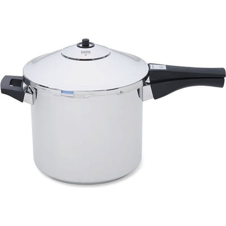 Kuhn Rikon Duromatic Stainless Steel Saucepan Pressure Cooker, 7 Qt