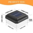 thumbnail image 3 of NANDIYNZHI Solar Post Cap Lights,3.5 x 3.5 Inches Solar Post Cap Lights Waterproof Brightness LED Lighting Decor for Garden Deck Patio,Solar Lights Outdoor,Solar Lights,Solar Fence Lights,Style D, 3 of 9