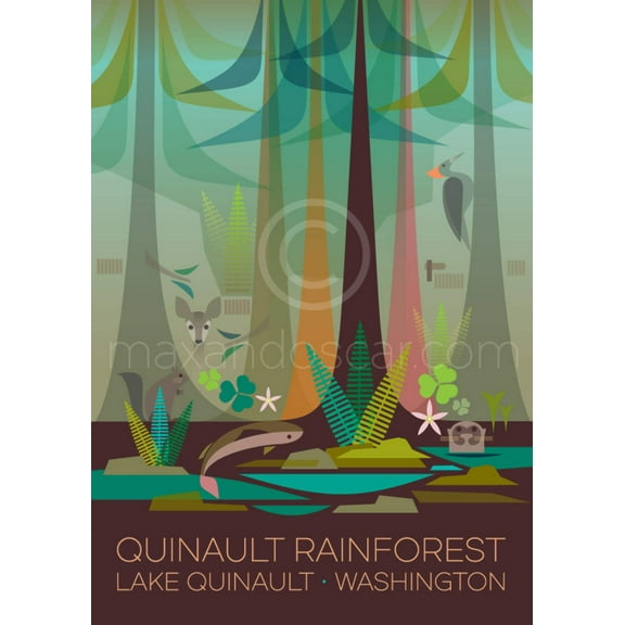QUINAULT RAINFOREST PRINT